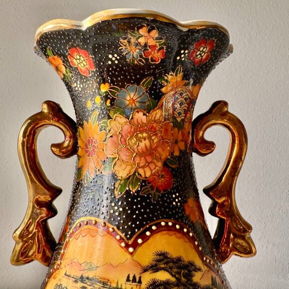 Rare Antique Decorative Vase in Moriage Technique,Made in China - Picture 3 of 10